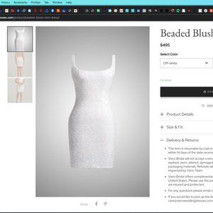 Elegant Off-White Mini Dress